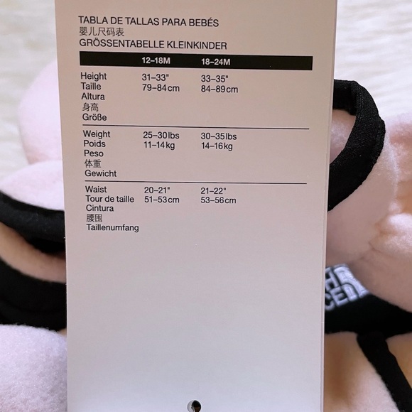 The North Face Baby Denali One-Piece Set With Mittens And Booties - Picture 7 of 8